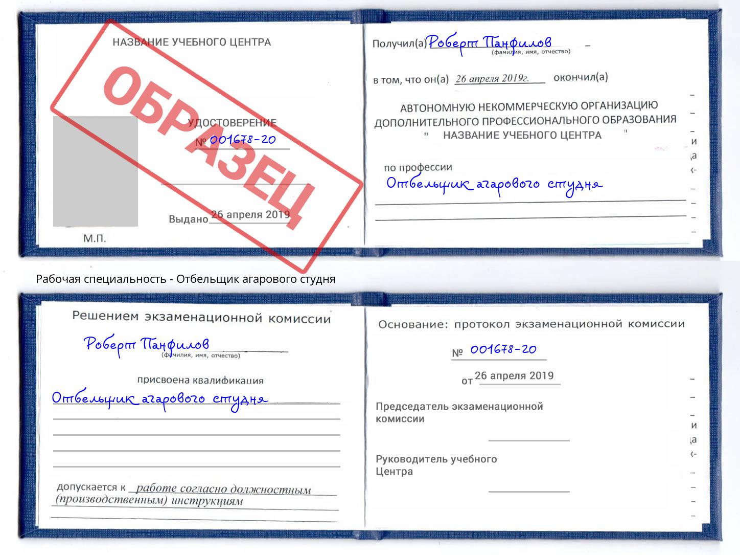 Отбельщик агарового студня Михайловка